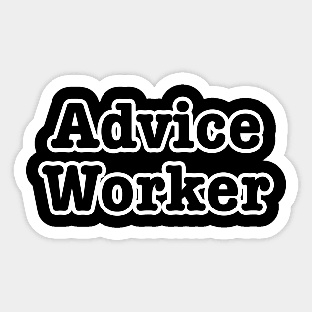 Advice worker Sticker by lenn